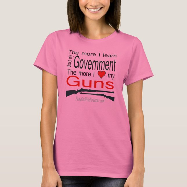 Camiseta Quanto mais eu aprender sobre o meu governo (Frente)