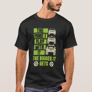Camiseta Quanto Mais Eu Brinco Com Ele, Mecânico Engraçado