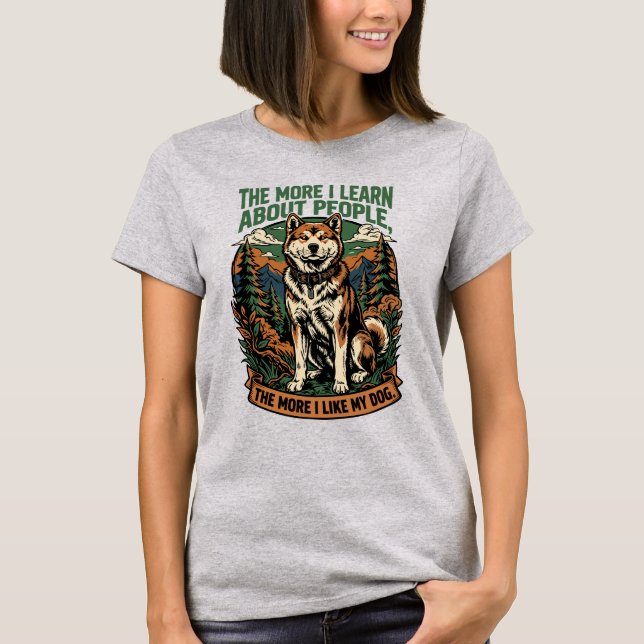 Camiseta Quanto mais eu gosto do meu cachorro (Frente)