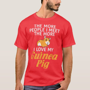 Camiseta Quanto mais pessoas eu encontro, mais eu adoro o m