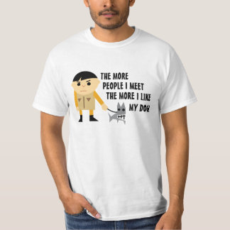 Camiseta Quanto mais Pessoas eu encontro mais eu gosto do m