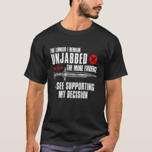 Camiseta Quanto Mais Tempo Eu Permanecer Sem Vacina Mais Ev