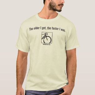 Camiseta Quanto Mais Velho Fico Cores Claras Homens
