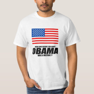 Camiseta Quanto tempo antes que você admitir Obama era um