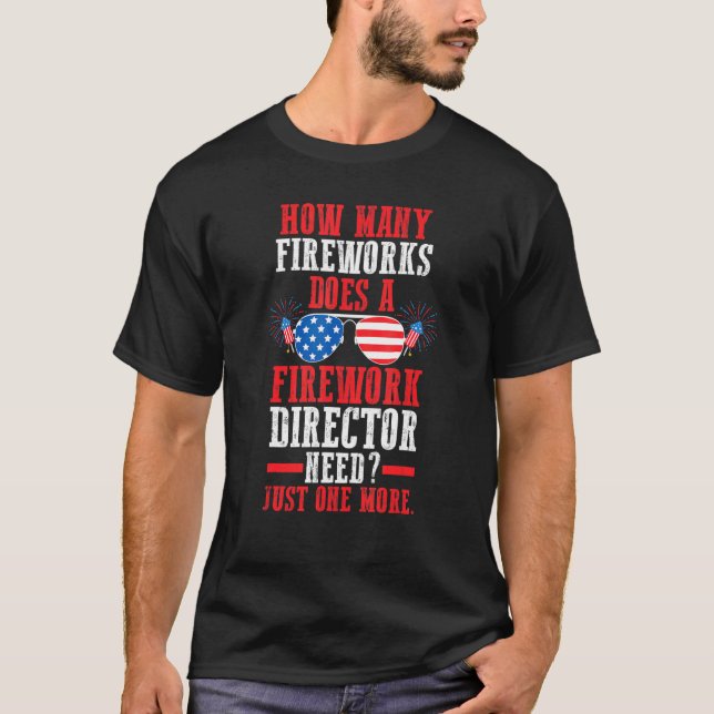 Camiseta Quantos Fireworks Faz Um Fireworks Usa Fireworks (Frente)
