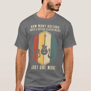 Camiseta Quantos Guitarras Oferecem Para Homens Jogadores D