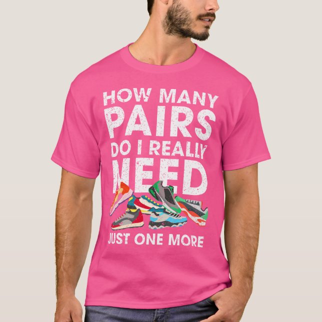 Camiseta Quantos Pares De Tênis De Corrida Corredor Engraça (Frente)
