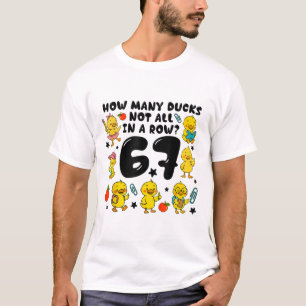 Camiseta Quantos Patos Nem Todos Em Uma Linha 67 Engraçado