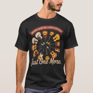 Camiseta Quantos Violões Um Tocador de Violão Precisa Apena