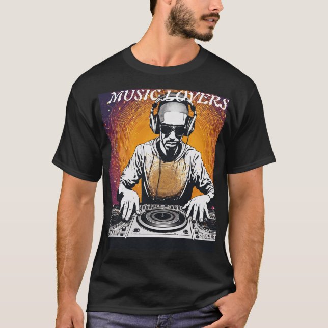 Camiseta : 🎧 Quantum DJ: Mestre em Superposição 🌌 (Frente)