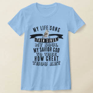 Camiseta Quão Excelente é o vosso Hino de Arte - Notas de M