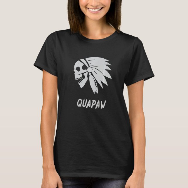 Camiseta Quapaw Native American Indian Born Freedom Evil Sk (Frente)