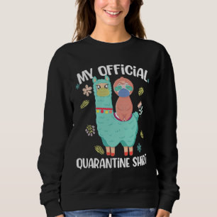 Camiseta Quarantine de Natal Pajama Sloth