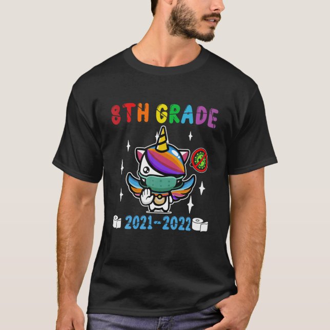 Camiseta Quarantine Unicorn Hello Oitavo Grau 2021 Voltar a (Frente)