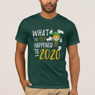 Camiseta Quarentena 2020 Feliz Natal Elf Novelty