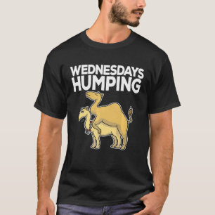 Camiseta Quarta-feira de Camelo Meme Piada de Escritório