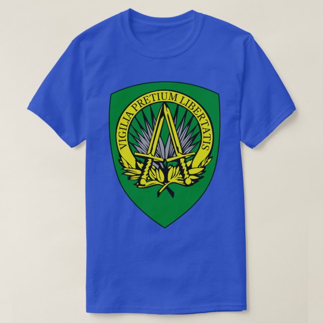 Camiseta Quartel-General Supremo da SSI Aliado Powers Europ (Frente do Design)