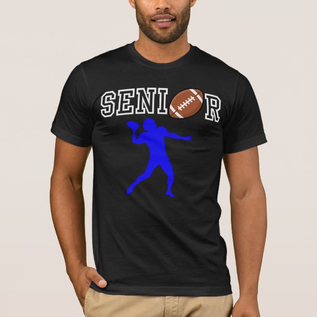 Camiseta Quarterback de Futebol Americano Sênior com Silhue (Frente)