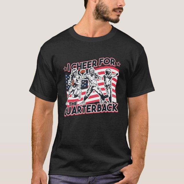 Camiseta Quarterback Futebol EUA Bandeira Americana (Frente)