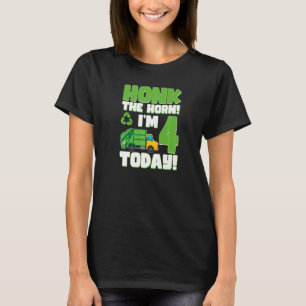 Camiseta Quarto Aniversário Reciclagem de Crianças de 4 Ano