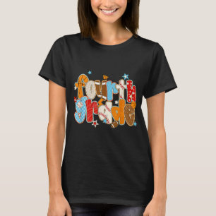 Camiseta Quarto Ano De Volta À Escola De Baseball Fo