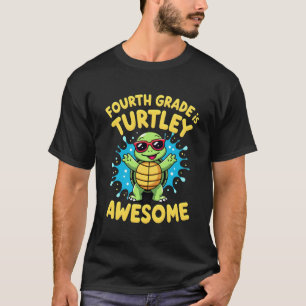 Camiseta Quarto Ano Tartaruga Incrível Primeiro Dia do Quar