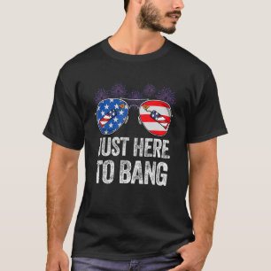 Camiseta Quarto de 4 de julho, estou aqui para bater