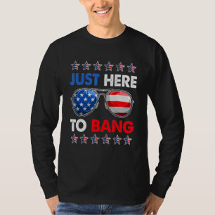 Camiseta Quarto de 4 de julho, estou aqui para bater