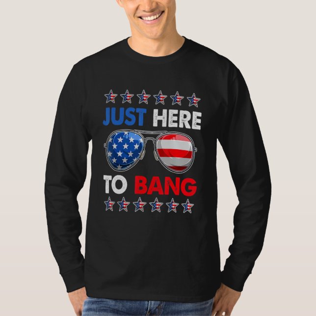 Camiseta Quarto de 4 de julho, estou aqui para bater (Frente)