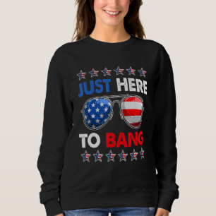 Camiseta Quarto de 4 de julho, estou aqui para bater