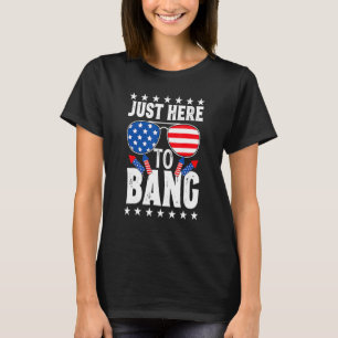 Camiseta Quarto de 4 de julho, estou aqui para bater