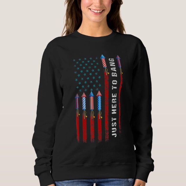 Camiseta Quarto de 4 de julho, estou aqui para bater (Frente)