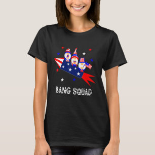 Camiseta Quarto De 4 De Julho Só Estou Aqui Para Bang Sq