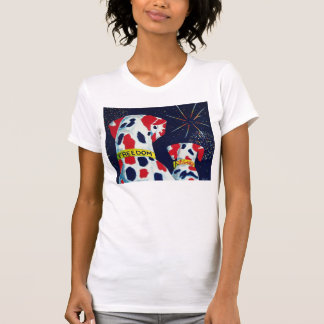 Camiseta Quarto de Dalmatians da liberdade & da liberdade