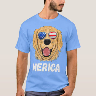 Camiseta Quarto De Julho Bandeira Americana De Cão 4 De Jul