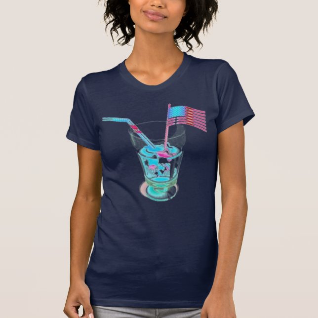 Camiseta Quarto do cocktail de julho (Frente)