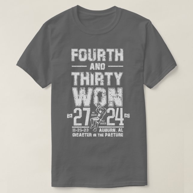 CAMISETA QUARTO E TRINTA GANHARAM SUA TERRA (Frente do Design)