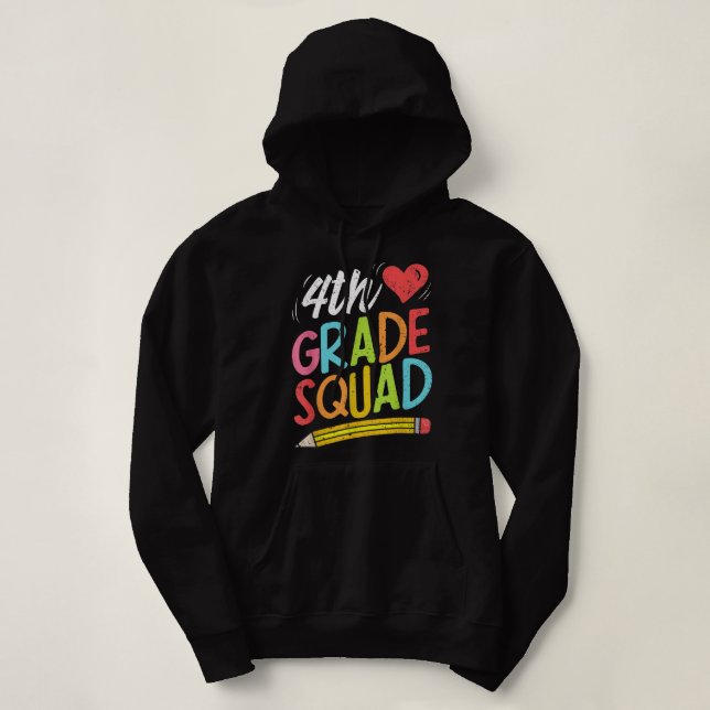 Camiseta Quarto Gráfico de Professores Equipe de Estudantes (Frente do Design)