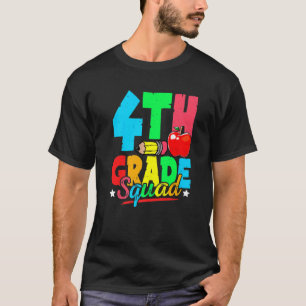 Camiseta Quarto Grau Esquadrão Cortado De Volta À Escola Pr