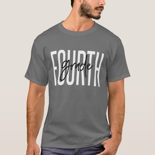 Camiseta Quarto Grau Para A Equipe De Professores 4.º Grau (Frente)