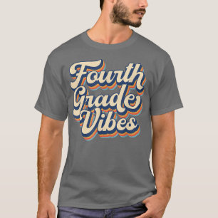 Camiseta Quarto Grau Vibes De Volta À Escola Vintage 4º For