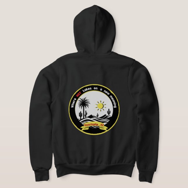 Camiseta Quartzsite zippered Hoodie (Postura das costas)