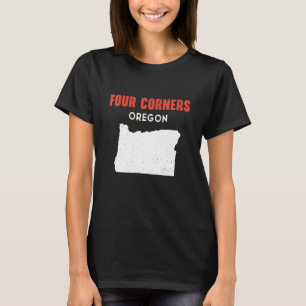 Camiseta Quatro cantos do Oregon EUA State America Viagem O