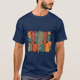 Camiseta Quatro Chamando Pássaros O Estêncil De Corte Dos E