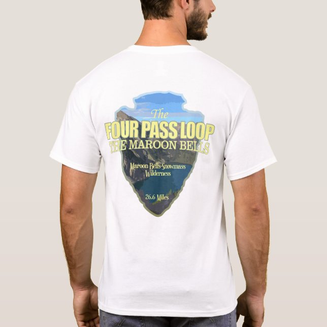Camiseta Quatro Ciclo de Passagem (ponta de seta) (Verso)