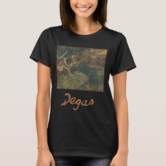 Camiseta Quatro Dançarinos de Edgar Degas, Balé de Belas Ar (Frente)
