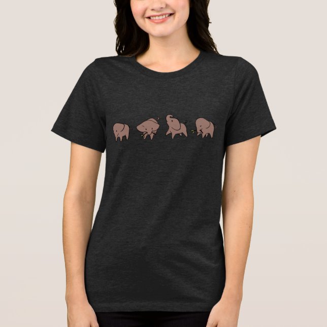 Camiseta Quatro Elefantes Pequenos (Frente)