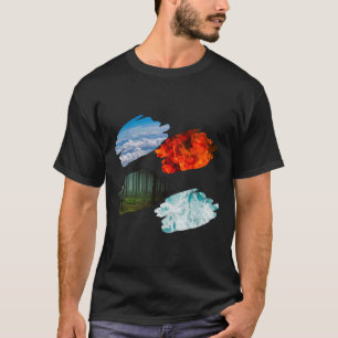 Camiseta Quatro elementos naturais