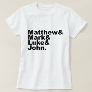 Camiseta Quatro Evangelhos - Matthew & Mark & Luke & John B