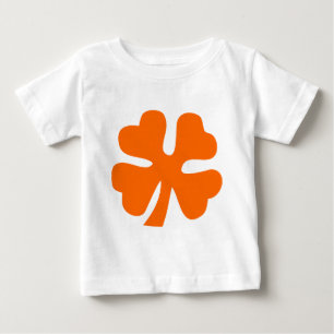 Camiseta Quatro Folhas de Folha - Laranja